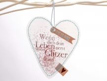 Good old friends Glitter Herz Streu Glitzer Geschenk